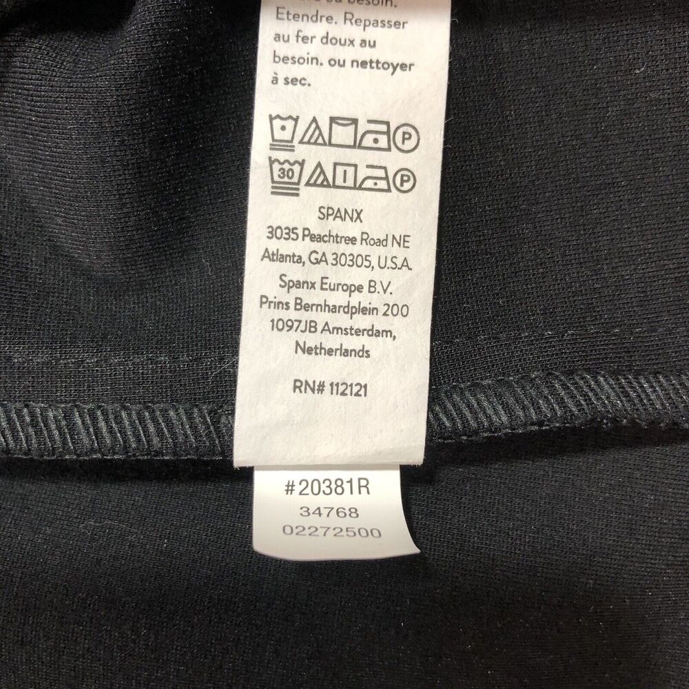 Spanx Perfect Fit & Flare Dress Womens Classic Black Career Pockets Size Medium - Picture 9 of 9